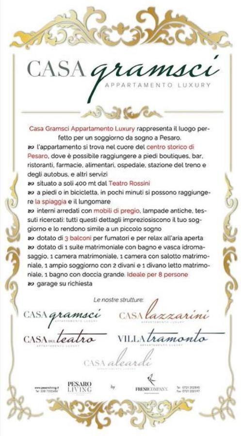 Casa Gramsci Luxury Apartment ペザロ エクステリア 写真